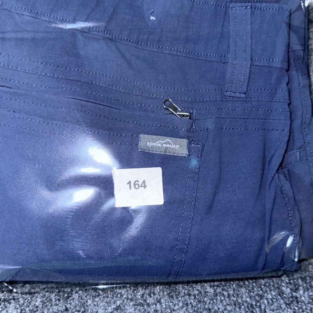 Eddie Bauer Mens Horizon Guide Chino Pants Blue Stretch Hiking Travel 38x30 - Picture 7 of 7
